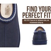 image:imageProject Cloud 100 Genuine Leather Shearling Slippers for Women Nerita  Australian Fur Lining Memory Foam Insole Non Slip EVA Sole Fuzzy Plush House Shoes Warm Cozy Indoor Footwear Everyday ComfortNavy Suede