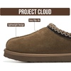image:imageProject Cloud 100 Genuine Leather Shearling Slippers for Women Nerita  Australian Fur Lining Memory Foam Insole Non Slip EVA Sole Fuzzy Plush House Shoes Warm Cozy Indoor Footwear Everyday ComfortMushroom Suede