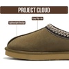image:imageProject Cloud 100 Genuine Leather Shearling Slippers for Women Nerita  Australian Fur Lining Memory Foam Insole Non Slip EVA Sole Fuzzy Plush House Shoes Warm Cozy Indoor Footwear Everyday ComfortOlive