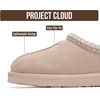 image:imageProject Cloud 100 Genuine Leather Shearling Slippers for Women Nerita  Australian Fur Lining Memory Foam Insole Non Slip EVA Sole Fuzzy Plush House Shoes Warm Cozy Indoor Footwear Everyday ComfortSand Suede