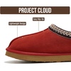image:imageProject Cloud 100 Genuine Leather Shearling Slippers for Women Nerita  Australian Fur Lining Memory Foam Insole Non Slip EVA Sole Fuzzy Plush House Shoes Warm Cozy Indoor Footwear Everyday ComfortRed