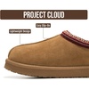 image:imageProject Cloud 100 Genuine Leather Shearling Slippers for Women Nerita  Australian Fur Lining Memory Foam Insole Non Slip EVA Sole Fuzzy Plush House Shoes Warm Cozy Indoor Footwear Everyday ComfortRusset Suede