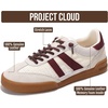 image:imageProject Cloud 100 Genuine Leather Slip On Sneakers for Women Shoes  Memory Foam Insole Lightweight Shoes for Women  Womens Fashion Sneakers  Comfortable Women Footwear Everyday EssentialsBurgundy Suede