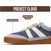 image:imageProject Cloud 100 Genuine Leather Slip On Sneakers for Women Shoes  Memory Foam Insole Lightweight Shoes for Women  Womens Fashion Sneakers  Comfortable Women Footwear Everyday EssentialsBlue Suede