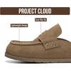image:imageProject Cloud 100 Genuine Leather Slip On Womens Clogs 2026 Foamy  Plush amp Soft Insole with Arch Support for Comfort Non Slip Mules amp Clogs for Women Footwear Water Resistant Women ShoesDesert Rose Suede