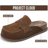 image:imageProject Cloud 100 Genuine Leather Slip On Womens Clogs 2026 Foamy  Plush amp Soft Insole with Arch Support for Comfort Non Slip Mules amp Clogs for Women Footwear Water Resistant Women ShoesChocolate Suede