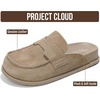 image:imageProject Cloud 100 Genuine Leather Slip On Womens Clogs 2026 Foamy  Plush amp Soft Insole with Arch Support for Comfort Non Slip Mules amp Clogs for Women Footwear Water Resistant Women ShoesTaupe Suede