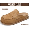 image:imageProject Cloud 100 Genuine Leather Slip On Womens Clogs 2026 Foamy  Plush amp Soft Insole with Arch Support for Comfort Non Slip Mules amp Clogs for Women Footwear Water Resistant Women ShoesChestnut Suede