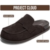 image:imageProject Cloud 100 Genuine Leather Slip On Womens Clogs 2026 Foamy  Plush amp Soft Insole with Arch Support for Comfort Non Slip Mules amp Clogs for Women Footwear Water Resistant Women ShoesBitter Chocolate Suede