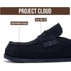 image:imageProject Cloud 100 Genuine Leather Slip On Womens Clogs 2026 Foamy  Plush amp Soft Insole with Arch Support for Comfort Non Slip Mules amp Clogs for Women Footwear Water Resistant Women ShoesMidnight Suede