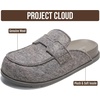image:imageProject Cloud 100 Genuine Leather Slip On Womens Clogs 2026 Foamy  Plush amp Soft Insole with Arch Support for Comfort Non Slip Mules amp Clogs for Women Footwear Water Resistant Women ShoesGrey Wool