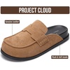 image:imageProject Cloud 100 Genuine Leather Slip On Womens Clogs 2026 Foamy  Plush amp Soft Insole with Arch Support for Comfort Non Slip Mules amp Clogs for Women Footwear Water Resistant Women ShoesAlmond Suede
