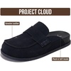 image:imageProject Cloud 100 Genuine Leather Slip On Womens Clogs 2026 Foamy  Plush amp Soft Insole with Arch Support for Comfort Non Slip Mules amp Clogs for Women Footwear Water Resistant Women ShoesMidnight Suede