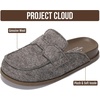image:imageProject Cloud 100 Genuine Leather Slip On Womens Clogs 2026 Foamy  Plush amp Soft Insole with Arch Support for Comfort Non Slip Mules amp Clogs for Women Footwear Water Resistant Women ShoesTaupe Wool