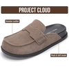 image:imageProject Cloud 100 Genuine Leather Slip On Womens Clogs 2026 Foamy  Plush amp Soft Insole with Arch Support for Comfort Non Slip Mules amp Clogs for Women Footwear Water Resistant Women ShoesStorm Suede