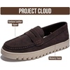 image:imageProject Cloud 100 Genuine Leather SlipOn Loafers for Women Filide1  Memory Foam Insole Lightweight Womens Loafers  NonSlip Moccasins Comfortable Casual Footwear  Comfortable Loafers WomenEspresso Suede