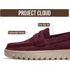 image:imageProject Cloud 100 Genuine Leather SlipOn Loafers for Women Filide1  Memory Foam Insole Lightweight Womens Loafers  NonSlip Moccasins Comfortable Casual Footwear  Comfortable Loafers WomenBurgundy Suede