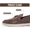 image:imageProject Cloud 100 Genuine Leather Slipon Casual Loafers for Women Iris  Memory Foam Insole Lightweight Womens Loafers  NonSlip Moccasins Comfortable Casual Footwear  Comfortable Loafers WomenChocolate Suede