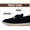 image:imageProject Cloud 100 Genuine Leather Slipon Casual Loafers for Women Iris  Memory Foam Insole Lightweight Womens Loafers  NonSlip Moccasins Comfortable Casual Footwear  Comfortable Loafers WomenBlack Suede