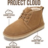image:imageProject Cloud 100 Genuine Leather Womens Ankle Boots 2026 Julee  Memory Foam Insole and NonSlip LaceUp Design with Lightweight Fall amp Winter Boots for Women  WaterResistant Snow BootsWheat Suede