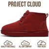image:imageProject Cloud 100 Genuine Leather Womens Ankle Boots 2026 Julee  Memory Foam Insole and NonSlip LaceUp Design with Lightweight Fall amp Winter Boots for Women  WaterResistant Snow BootsRed