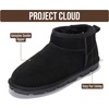 image:imageProject Cloud 100 Genuine Leather Womens Boots  Ankle Boots Women Hikey  Water Resistant Memory Foam Insole Comfortable Fall Shoes  Casual Footwear Outdoor Womens Boots  Cold Weather EssentialsBlack Suede