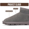 image:imageProject Cloud 100 Genuine Leather Womens Boots  Ankle Boots Women Hikey  Water Resistant Memory Foam Insole Comfortable Fall Shoes  Casual Footwear Outdoor Womens Boots  Cold Weather EssentialsGrey Suede