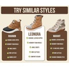 image:imageProject Cloud 100 Genuine Leather Womens Snow Boots Waterproof Leonora  100 Genuine Leather Waterproof Memory Foam Insole NonSlip Sole Lightweight Outdoor Winter Shoes for WomenGrey