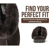 image:imageProject Cloud 100 Genuine Leather amp Australian Shearling Slippers for Women  Cozy Memory Foam Womens Slippers Hedy Bitter Chocolate Suede10M