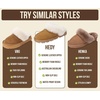 image:imageProject Cloud 100 Genuine Leather amp Australian Shearling Slippers for Women  Cozy Memory Foam Womens Slippers Hedy Bitter Chocolate Suede10M