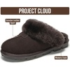 image:imageProject Cloud 100 Genuine Leather amp Australian Shearling Slippers for Women  Cozy Memory Foam Womens Slippers Hedy Bitter Chocolate Suede85M
