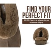 image:imageProject Cloud 100 Genuine Leather amp Australian Shearling Slippers for Women  Cozy Memory Foam Womens Slippers Hedy Mushroom Suede55M