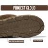 image:imageProject Cloud 100 Genuine Leather amp Australian Shearling Slippers for Women  Cozy Memory Foam Womens Slippers Hedy Mushroom Suede75M