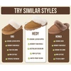 image:imageProject Cloud 100 Genuine Leather amp Australian Shearling Slippers for Women  Cozy Memory Foam Womens Slippers Hedy Mushroom Suede75M
