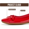 image:imageProject Cloud Ballet Flats for Women  NonSlip Womens Flats  Durable Genuine Leather Insole and Lightweight Design with Comfortable Memory Foam Flats for Everyday WearRed Patent  Ashley