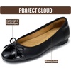 image:imageProject Cloud Ballet Flats for Women  NonSlip Womens Flats  Durable Genuine Leather Insole and Lightweight Design with Comfortable Memory Foam Flats for Everyday WearBlack Combo  Ashley