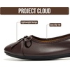 image:imageProject Cloud Ballet Flats for Women  NonSlip Womens Flats  Durable Genuine Leather Insole and Lightweight Design with Comfortable Memory Foam Flats for Everyday WearDark Chocolate  Ashley