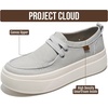 image:imageProject Cloud Canvas Platform Loafers for Women Boat Shoes for Women Dana  Canvas Womens Sneakers with High Density SmartFoam Insole Womens Shoes  Lightweight Womens Sneakers Women FootwearLunar Rock Retro Canvas