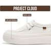 image:imageProject Cloud Canvas Platform Loafers for Women Boat Shoes for Women Dana  Canvas Womens Sneakers with High Density SmartFoam Insole Womens Shoes  Lightweight Womens Sneakers Women FootwearOff White Retro Canvas