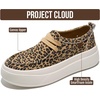 image:imageProject Cloud Canvas Platform Loafers for Women Boat Shoes for Women Dana  Canvas Womens Sneakers with High Density SmartFoam Insole Womens Shoes  Lightweight Womens Sneakers Women FootwearLeopard Print Twill