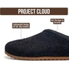 image:imageProject Cloud Casual Clogs for Women Genuine Leather Insole Mules Nella  Genuine Leather SmartFoam Arch Support Insole Womens Slipers Cashmere Knit Slip On Shoes for Women NonSlip Mules amp ClogsBlack Knit