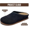 image:imageProject Cloud Casual Clogs for Women Genuine Leather Insole Mules Nella  Genuine Leather SmartFoam Arch Support Insole Womens Slipers Cashmere Knit Slip On Shoes for Women NonSlip Mules amp ClogsBlack Knit