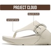 image:imageProject Cloud Genuine Leather Platform Sandals Women Non Slip Womens Slides  Lightweight Platform Sandals for Women with Plush Soft Insole amp Arch Support Comfortable Sandals amp Summer Slides for WomenWhite Leather  Buckle