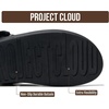 image:imageProject Cloud Genuine Leather Platform Sandals Women Non Slip Womens Slides  Lightweight Platform Sandals for Women with Plush Soft Insole amp Arch Support Comfortable Sandals amp Summer Slides for WomenBlack Leather  Buckle