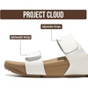 image:imageProject Cloud Genuine Leather Platform Sandals Women Non Slip Womens Slides  Lightweight Platform Sandals for Women with Plush Soft Insole amp Arch Support Comfortable Sandals amp Summer Slides for WomenAdee White