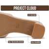 image:imageProject Cloud Genuine Leather Womens Heels Dress Sandals amp Slides Monaco  Memory Foam Insole Lightweight Slides for Women  NonSlip Outsole Casual Footwear Summer Sandals  Designer SandalsLatte Suede