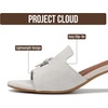 image:imageProject Cloud Genuine Leather Womens Heels Dress Sandals amp Slides Monaco  Memory Foam Insole Lightweight Slides for Women  NonSlip Outsole Casual Footwear Summer Sandals  Designer SandalsLondfog Suede