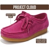 image:imageProject Cloud Genuine Leather Womens Oxford Shoes with Memory Foam Wally  Lightweight Anti Slip Sole Lace Up Loafers for Women Casual Footwear Comfortable Office Business Everyday Travel All Day WearPink