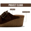 image:imageProject Cloud Genuine Suede Platform Clogs for Women  Womens Mules Fiona  Non Slip Platform Womens Clogs Soft Insole Heeled Clogs amp Mules for Women  Wedge Sandals Women Footwear Heeled Womens ShoesCocoa Suede