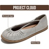 image:imageProject Cloud Lightweight Ballet Flats amp Ballerina Shoes for Women Cheers  Womens Shoes with Memory Foam Insole amp MicroSuede Upper Flat Shoes Women Footwear Lightweight Ballerina Womens FlatsSilver